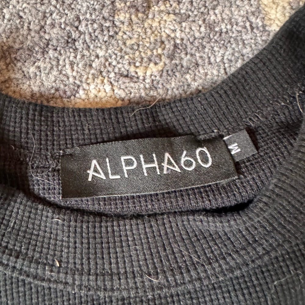 Alpha60 Cotton Women’s Black T-Shirt - Picture 2 of 6